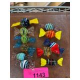11 Murano Glass Candy Ornaments