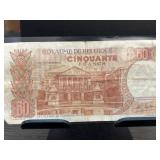 Belgium 50 Francs Banknote from 1966