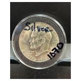 1976 Eisenhower Bicentennial Dollar Coin