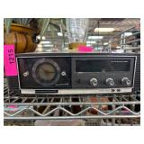 Lloyds Vintage AM/FM Clock Radio with Woodgrain