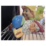 Colorful Ceramic Gnome Figurines