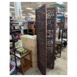 Wooden Panels with Intricate Lattice Pattern