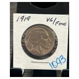 1919 Buffalo Nickel in Fine Condition