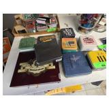 Empty Decorative Tin and Cigar Boxes