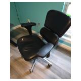 Black Office Chair with Damage