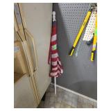 American Flags and Flagpole