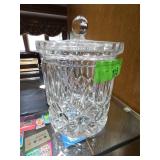 Lidded Cut Glass Crystal Jar