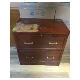 Wood Two-Drawer Lateral File Cabinet