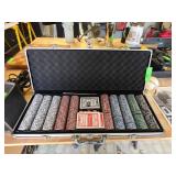 Poker Chip Set with Carrying Case