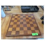 Wooden Chess Board Checkerboard Pattern
