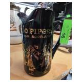 Seagram 100 Pipers Black Ceramic Whisky Pitch
