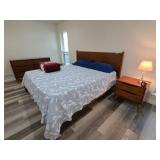 MCM Bedroom Set With Dresser, Bed, Damaged Night
