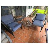 Outdoor Patio Wicker Chair Set With Table