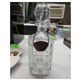 Crystal Decanter With Sterling Silver Whisky