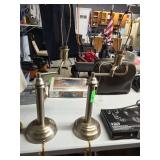 Metal Table Lamps, Set of Three