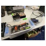 Hand Tools, Glass Bowl, and Electronics