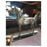 1938 Rife-Loth Corp Brass Horse Doorstop