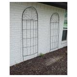 Three Decorative Metal Garden Trellises