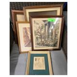 Framed Art Prints and Sketches