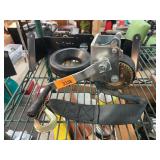 Manual Hand Winch With Strap and Hook