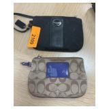 Coach Signature Fabric Wristlet Pouches, Set/