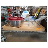 Stainless Mixing Bowls and Glasses