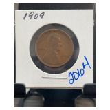 1909 Lincoln Wheat Cent One Cent Coin