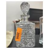 Cut Glass Crystal Decanter with Stopper