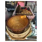 Woven Baskets and Trivets Lot
