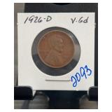 1926-D Lincoln Wheat Cent VG6