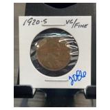 1920-S Lincoln Wheat Cent VG/Fine