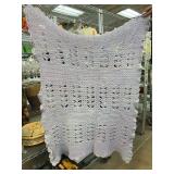Handmade Lavender Crochet Afghan Blanket