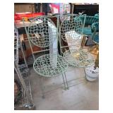 Iron Folding Patio Chairs 2pc