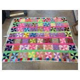 Handmade Colorful Patchwork Quilt
