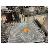 Clear Pressed Glass Tableware Lot