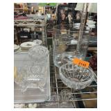 Clear Cut Glass Decor Lot