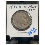 1937-D Buffalo Nickel Very Fine 25
