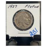1927 Buffalo Nickel, Fine/Very Fine
