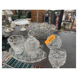 Cut Glass Crystal Tableware Lot