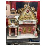 Ceramic Christmas Candy Shop Village Building