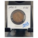 1916-D Lincoln Wheat Cent Penny