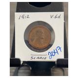 1912 Lincoln Wheat Cent, V.Gd Condition