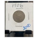 1906 Liberty Head V Nickel Coin