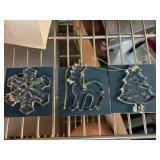 Bohemia Lead Crystal Christmas Ornaments Set