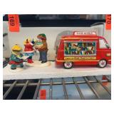 Snow Village Check It Out Bookmobile Set