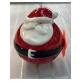 Ceramic Santa Claus Christmas Bell Ornament