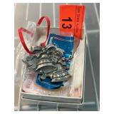 Boardman Pewter Christmas Ornament Bells