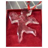 Baccarat Noï¿½l 1995 Crystal Angel Ornament