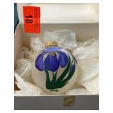 The Butchart Gardens Iris Glass Ornament