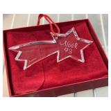 Baccarat Noï¿½l 1993 Crystal Star Ornament